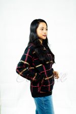 Women’s Red & Green Lining Print
