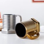 Screw Shape Ceramic Coffee Mug